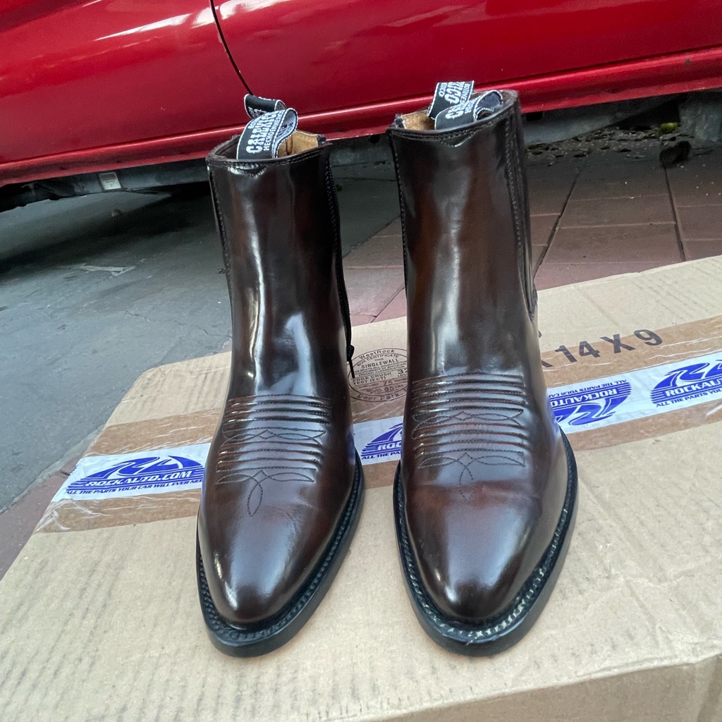 Men's Brown Leather Boots Calexico Size 7\5 New But They Don’t Come With The Box
